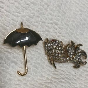Gold pins